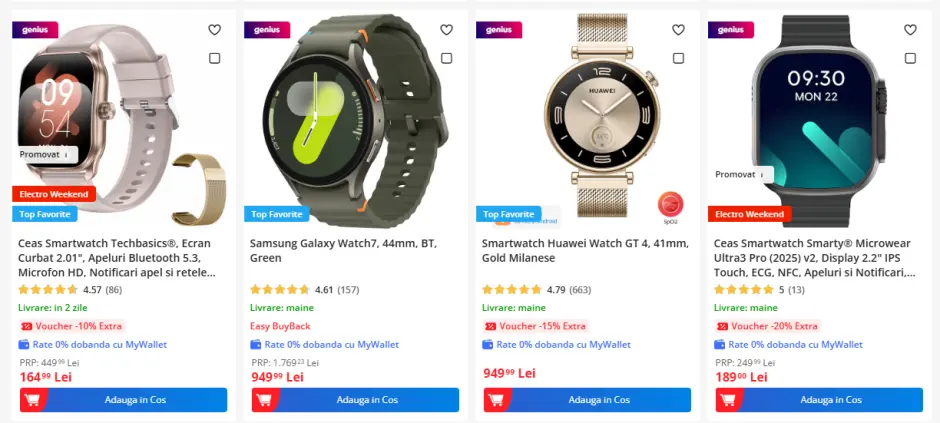 Ghid complet Smartwatch 2025: ce să știi înainte să cumperi (caracteristici-cheie, compatibilitate, baterie, sănătate, buget) - Imagine 5