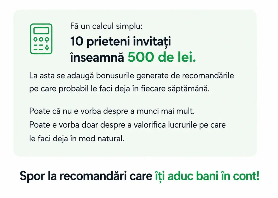 Cum să faci bani din recomandările pe care le faci deja. Ghid complet despre referral marketing, cashback și cum îți poți transforma recomandările într-o sursă de venit - Imagine 9
