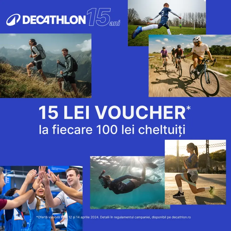 Azi se împlinesc 15 ani de existență pe piața sportivă din România a faimosului magazin Decathlon, Partener Oficial al Jocurilor Olimpice și Paralimpice Paris 2024 - Imagine 4